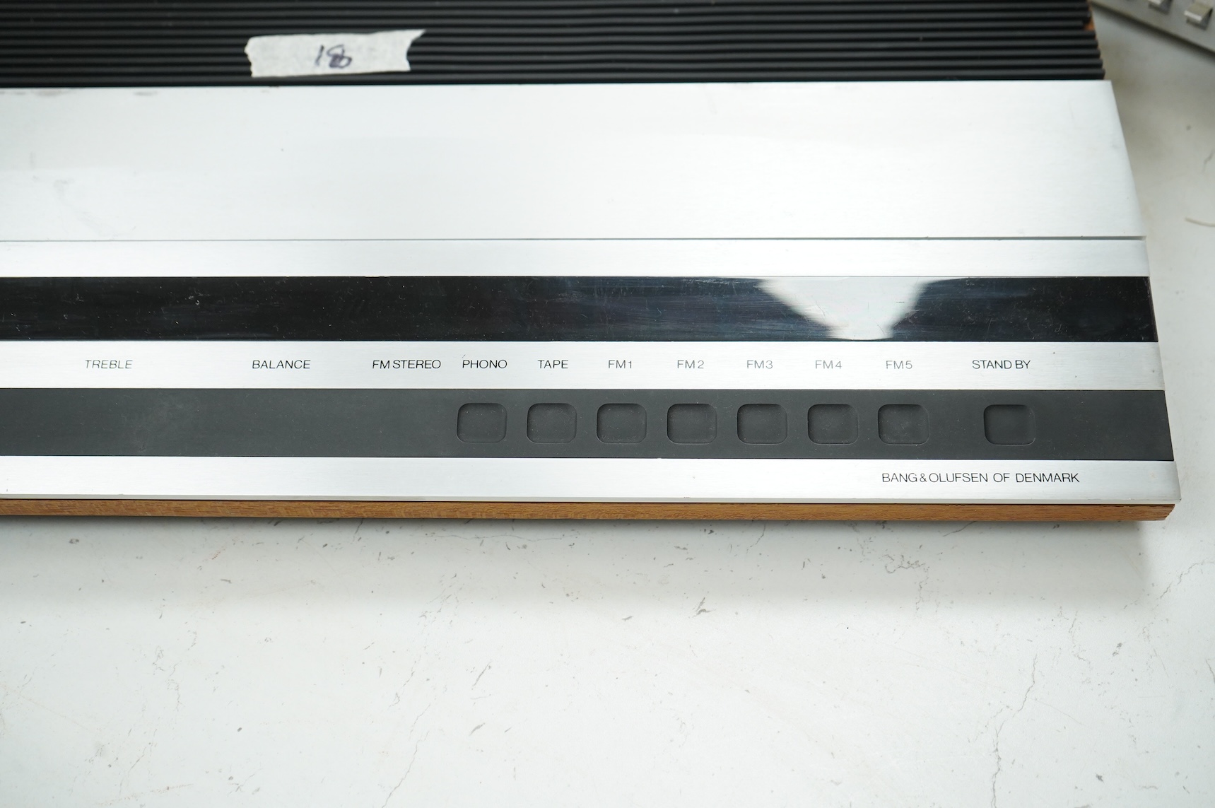Four Bang & Olufsen stereo items; a Beogram 1000 type 5229 turntable, a Beomaster 4000 type 2406, a Beomaster 901 type 2606, and a Beomaster 1900 type 2903